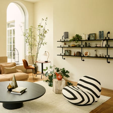 Table d'appoint Pietra pierre blanc / 33 x 33 x H 40 cm - Travertin - Gubi