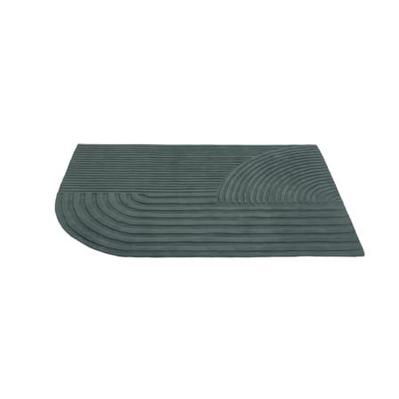 Tappeto Relevo tessuto verde / 170 x 240 cm - Taftato a mano - Muuto