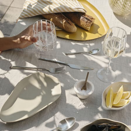 Verre Stripe verre blanc / 35 cl - BROSTE COPENHAGEN