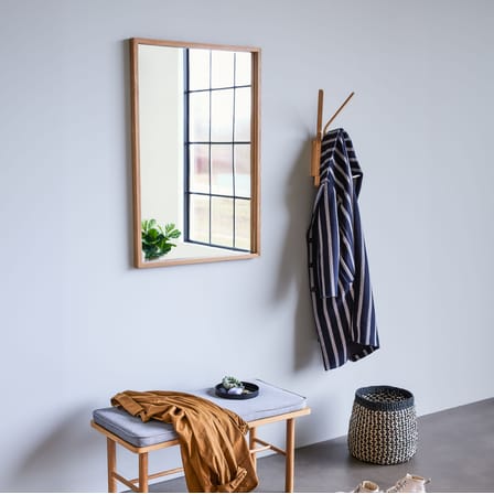 Glimpse Medium Wall mirror natural wood / 60 x 90 cm - HÜBSCH