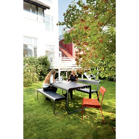 Banc avec dossier Bellevie métal vert / L 161 cm - 4 places - Fermob