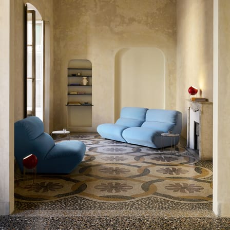 Canapé droit Hi Lo - Configuration B / 3 places - L 330 cm - Modulable - &tradition
