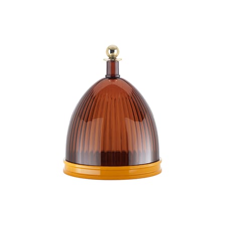 Centre de table La Coupole marron / Ø 24 cm x H 30,5 cm - Kartell