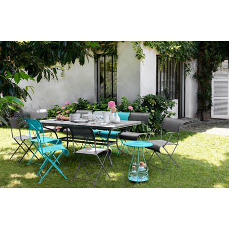 Chaise pliante Dune tissu rouge - Fermob