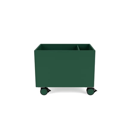Coffre à roulettes Colour Box II bois vert / 46.8 x 35,4 x H 37.8 cm - MONTANA