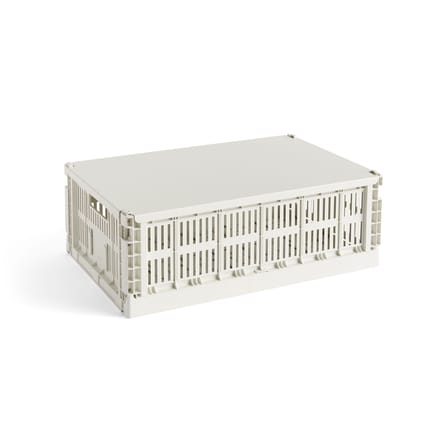 Coperchio  metallo bianco / Per cesto Colour Crate Large 34,5 x 53 cm - Hay