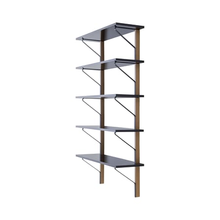 Étagère Kaari bois noir / L 100 x H 188 cm - Mélaminé / Bouroullec, 2015 - ARTEK