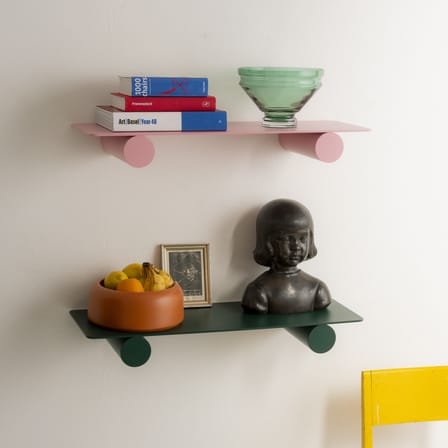 Étagère Pipeline Duo métal vert / L 76 cm - raawii