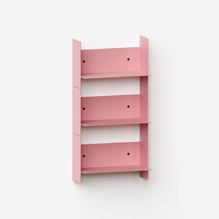 Étagère Pli métal rose / L 30 x P 15 cm - TIPTOE