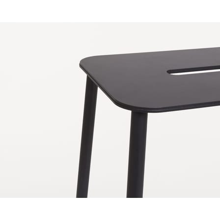 Hocker Adam Outdoor metall schwarz / H 50 cm - Frama 