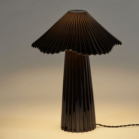 Lampada da tavolo Uala Large ceramica nero / Ø 37,5 x H 48 cm - Serax