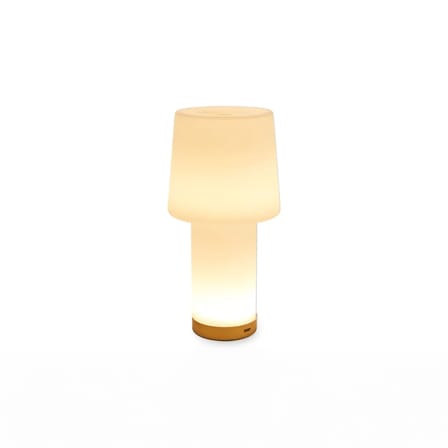 Lampe extérieur sans fil rechargeable Cameo LED verre blanc - Fontana Arte