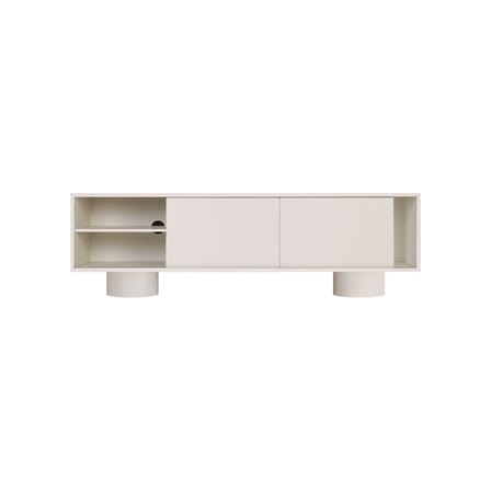 Meuble TV Taro bois gris / L 160 x P 42 x H 48 cm - NOO.MA