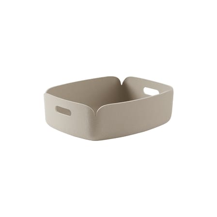 Panier Restore Tray tissu beige / 31 x 40 cm - Feutre recyclé - Muuto