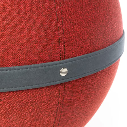 Pouf Original XL rouge / Ergonomique - Ø 65 cm / Tissu chiné - BLOON PARIS