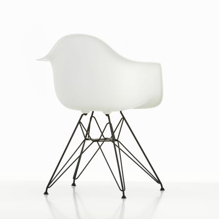 Sessel DAR - Eames Plastic Armchair plastikmaterial weiß / (1950) - Schwarze Beine - Vitra