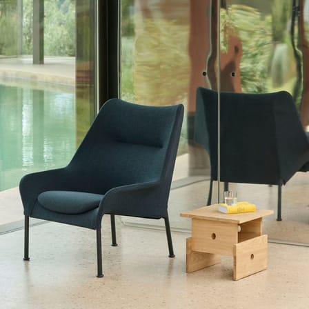 Table d'appoint Wood Box bois naturel / 40 x 40 x H 35 cm - Hay