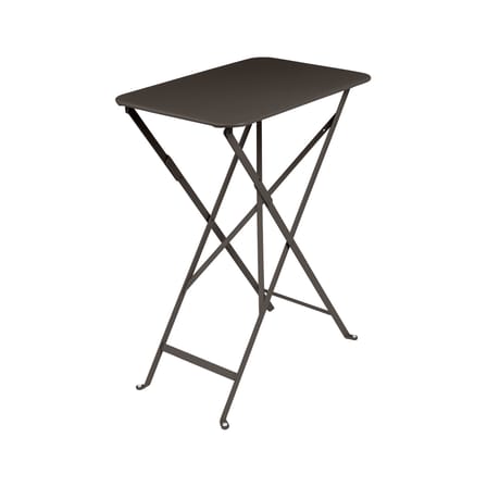 Table pliante Bistro métal marron / 57 x 37 cm - Acier / 2 personnes - Fermob