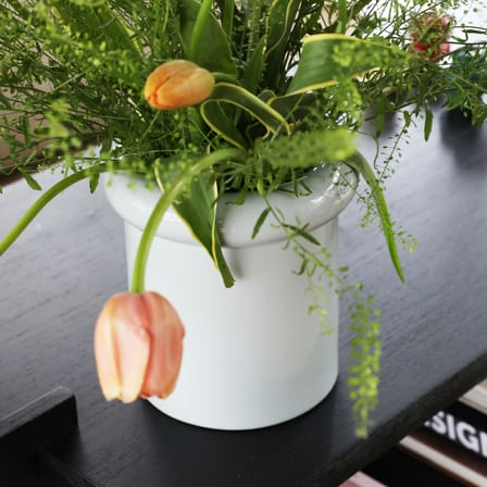 Turban Vase ceramic grey / Ø 20 x H 21.5 cm - & klevering