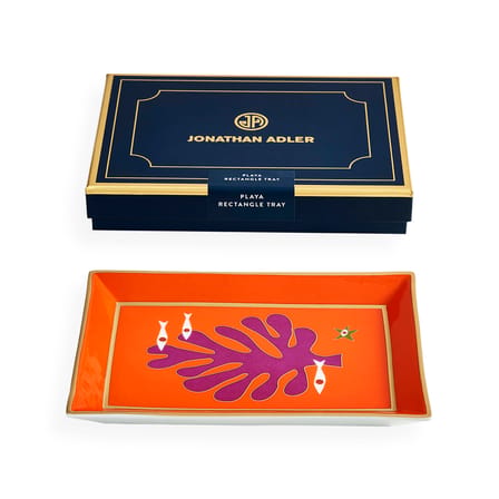 Plateau Playa céramique / Vide-poche - 18 x 12 cm - Jonathan Adler