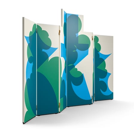 Paravent Balla holz blau / Giacomo Balla, 1917 - CASSINA