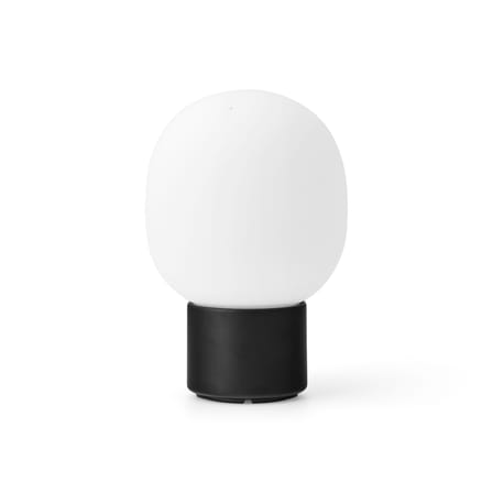 JWDA Wireless rechargeable lamp metal glass black / Steel & glass - Ø 14.5 x H 21.5 cm - Audo Copenhagen