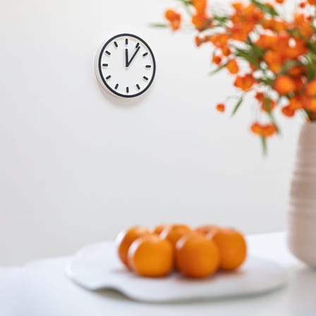 Orologio murale Tempo materiale plastico arancione - Magis