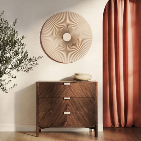 Applique Carmen tissu beige / Ø 90 cm - Hartô