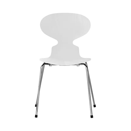Chaise empilable Fourmi bois blanc / Bois teinté - Arne Jacobsen, 1952 - Fritz Hansen