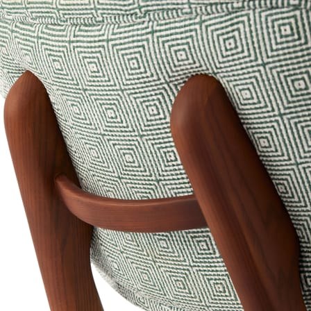 Chaise rembourrée Happy Days tissu vert - Pols Potten