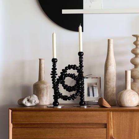 Chandelier Perles verre noir - Pols Potten