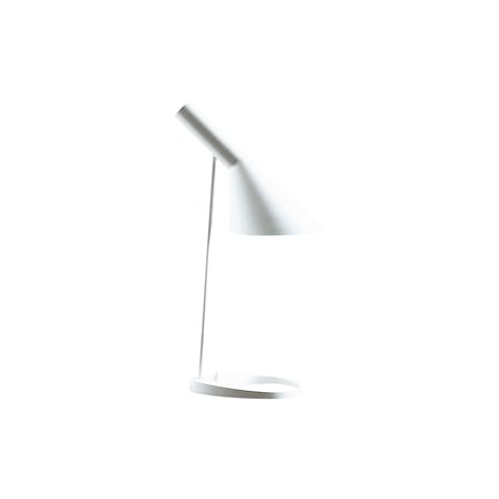 Lampe de table AJ métal blanc / (1960) / H 56 cm - Louis Poulsen