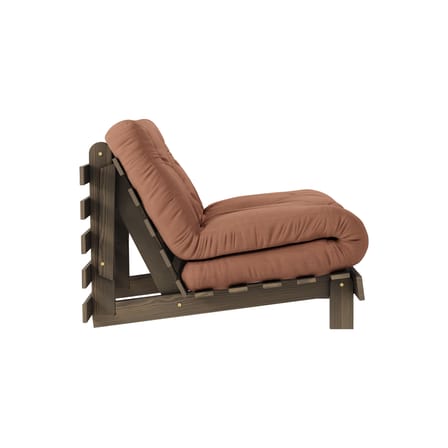 Fauteuil convertible Roots / Dormeuse & lit d'appoint - 3 positions / Structure marron - KARUP DESIGN