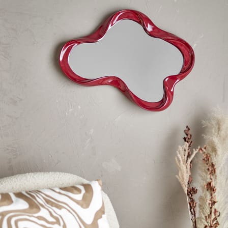 Miroir mural Violeta rouge / 61,5 x 47 cm - Bloomingville