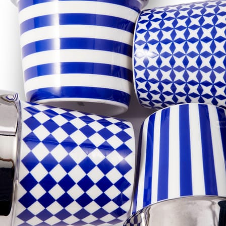 Mug Aunty céramique bleu / Set 4 - 300 ml - POLSPOTTEN