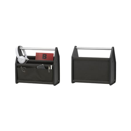 Panier Locker Box SMALL tissu noir / Organiseur de bureau - L 36,5 cm / Konstantin Grcic, 2021 - Vitra