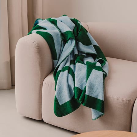 Plaid Gilli vert / 150 x 200 cm - NOO.MA