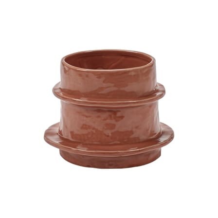 Portavaso Molly 04 ceramica arancione / Vaso - Ø 19,5 x H 15,5 cm - Serax