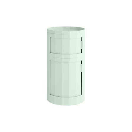 Rangement Facet High / H 66 cm - 2 portes / Avec roulettes - Hay