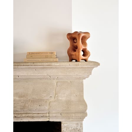 Sculpture Natural Organic bois naturel / Acajou sculpté main - 13 x 14 x H 22 cm - Ethnicraft