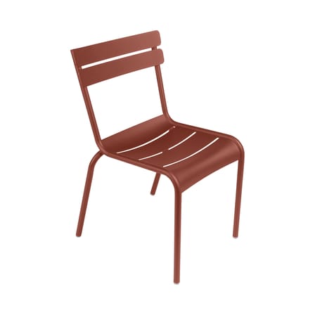 Sedia impilabile Luxembourg metallo rosso - Fermob