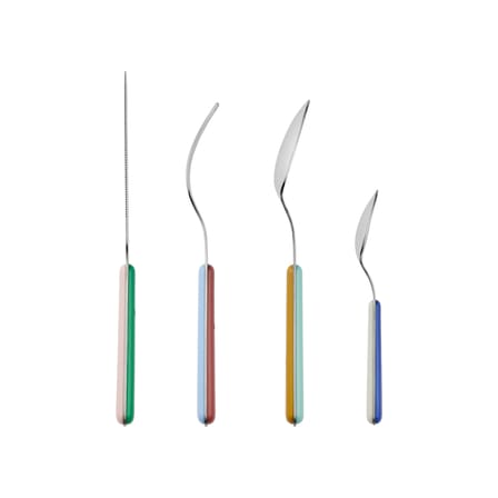 Set de couverts Marstal métal multicolore / 8 pièces (2 personnes) - BROSTE COPENHAGEN