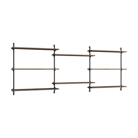 Wall Shelving – ws.85.3 Shelf wood brown / W 239 x H 85 x D 17.5 cm - MOEBE