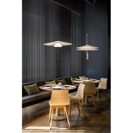 Sospensione Flamingo materiale plastico bianco LED / Ø 70 cm - Vibia