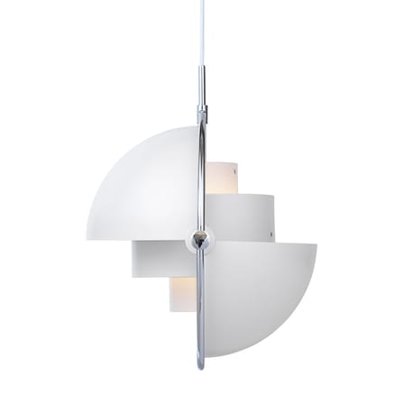 Suspension Multi-Lite Large métal blanc / Ø 36 cm - Modulable & orientable / Réédition 1972 - Gubi