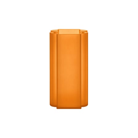 Vase Okra plastique orange / H 34 cm - Recyclé / Patricia Urquiola, 2023 - Kartell