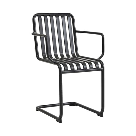 Armlehnstuhl Palissade Cantilever metall schwarz / Small - Hay