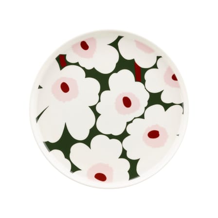 Assiette Unikko céramique vert / Ø 25 cm - Marimekko
