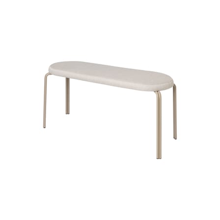 Banc rembourré Oda tissu beige / L 110 cm - BROSTE COPENHAGEN
