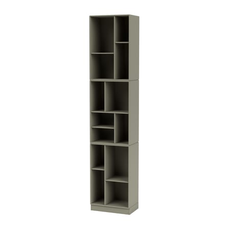 Bibliothèque Loom bois gris / L 46.8 x P 30 x H 215.8 cm - MONTANA